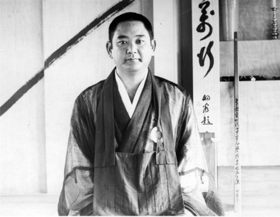 Tanouye Roshi in the first meditation hall in 1976.